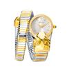 MISSFOX Golden Snakes Shape Water Resistant Woman Watch Jewelry Casual Fashion Dress Women's Quartz Watches