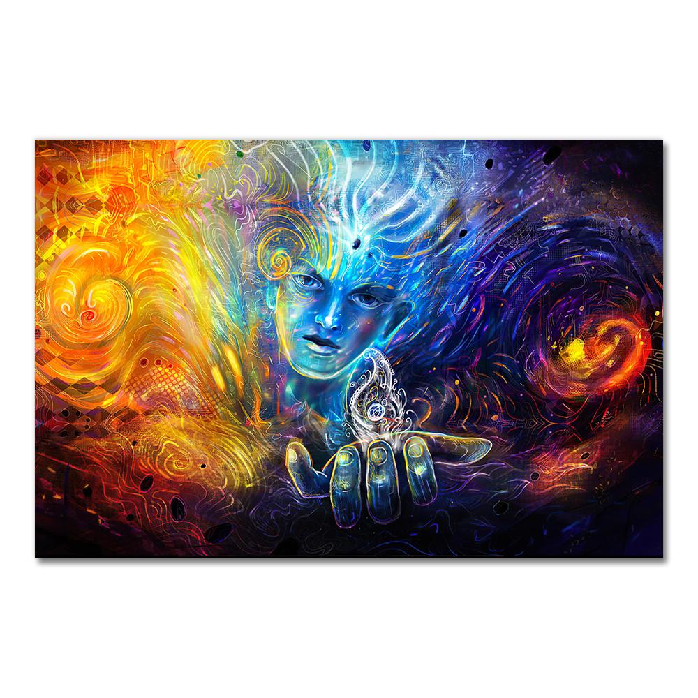 Alex Grey Psychedelic Trippy Tree Life Modular Pictures Modern Home Decoration Wall Art Canvas Prints Painting Bedroom Poster