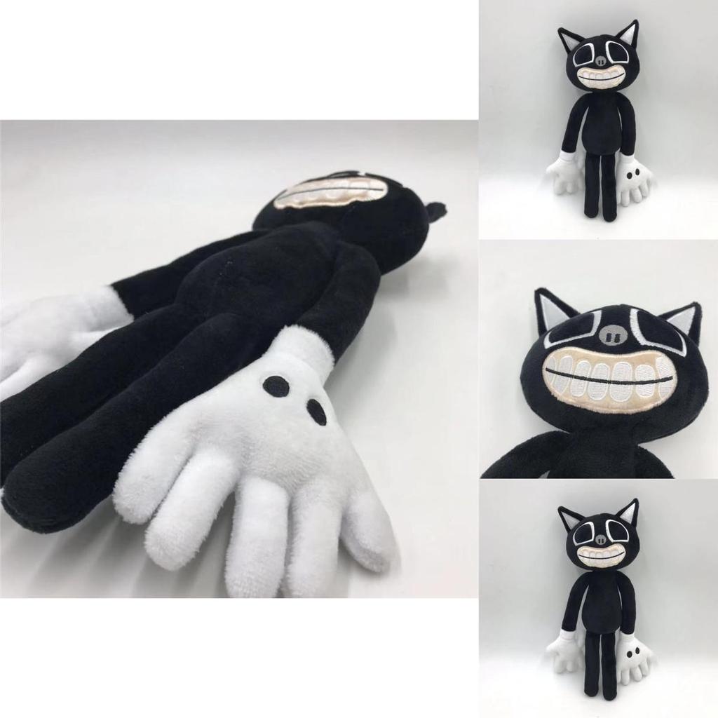 Серия Siren Head Плюшевая игрушка Черный кот Мягкая набивная кукла Идеально подходит для поклонников ужасов