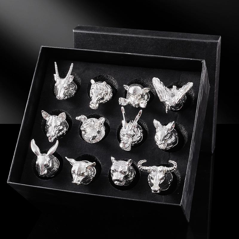 Набор бокалов для вина по знаку зодиака, чарка для байцзю, один бокал, прочное стекло, винный бокал, хрустальный бокал, маленький винный бокал, 1 два бокала можно