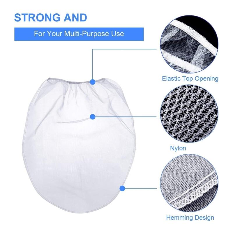 Reusable Paint Filter Bag White Fine Mesh Strainer Bag With Premium Nylon Fabric For Smooth Paint Projects Long Last
