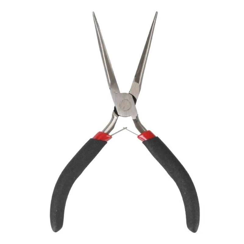 Long Nose Multi-Pliers - Precision Tip for Electrical Work & Crafting, Serrated Jaws with Wire Cutter (Professional Grade)