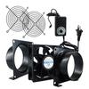 Sidvkut Axial Duct Stepless Speed Control Case 3000 120 Mm Axial Quiet 38 Mm Paint Booth Ventilation DC Cooling Fan Grill and Flange Black Fan, Fan,