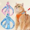 1Pc Cat Dog Harness Vest Chest Rope Set Reflective Breathable Adjustable Outdoor Walking Pet Harness for Small Medium Dogs