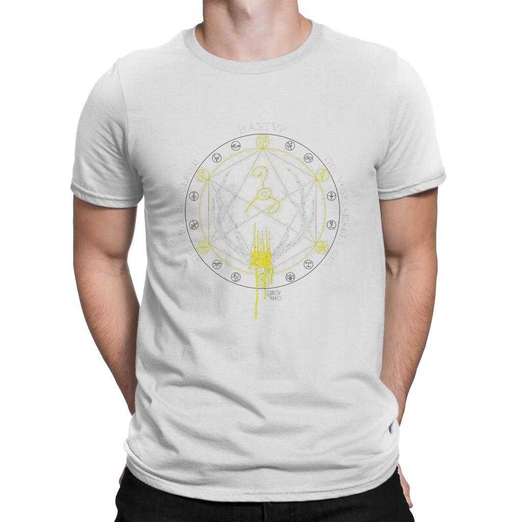 Мужская футболка Hastur Icon Говард Филлипс Лавкрафт Хастур Хлопковая одежда Повседневная с коротким рукавом С круглым вырезом Новые футболки