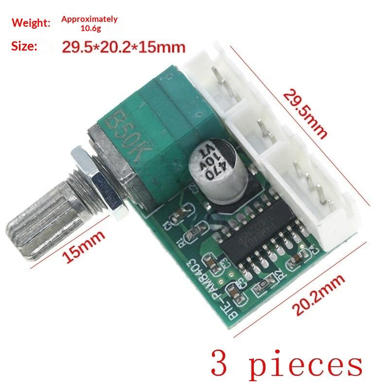 Mini PAM8403 Audio Amplifier Board Dual Channel DC5V USB Power Digital Stereo Sound Module for DIY Speakers