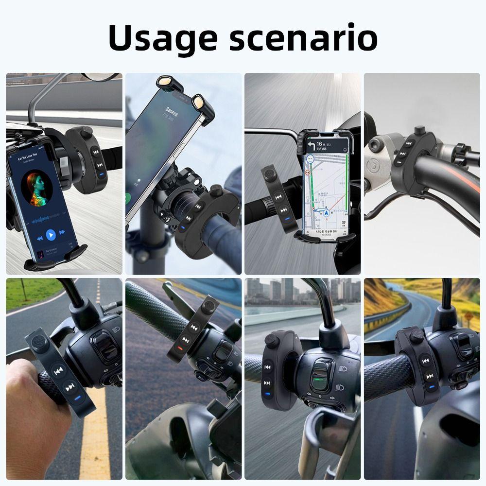Waterproof Motorcycle Handlebar Controller Hands-free Calls Steering Wheels Switch