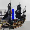 Креативные пираты Темный призрак корабль строительные блоки модель лодки Карибское приключение сборные кирпичи игрушка подарок для ребенка мальчик взрослый