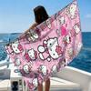 1pc Hello Kitty Beach Towel, Quick-Dry Lightweight Print Towel for Swimming, Surfing, Camping, Unisex Holiday Gift