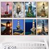 Seascape Lighthouse Romantic Diamond Painting Cross Stitch Kit 40x50CM Diamond Mosaic