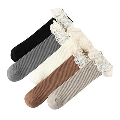 0-8 лет детские хлопковые носки детские для девочек-малышей принцессы длинные мягкие хлопковые кружевные детские носки детские носки для девочек