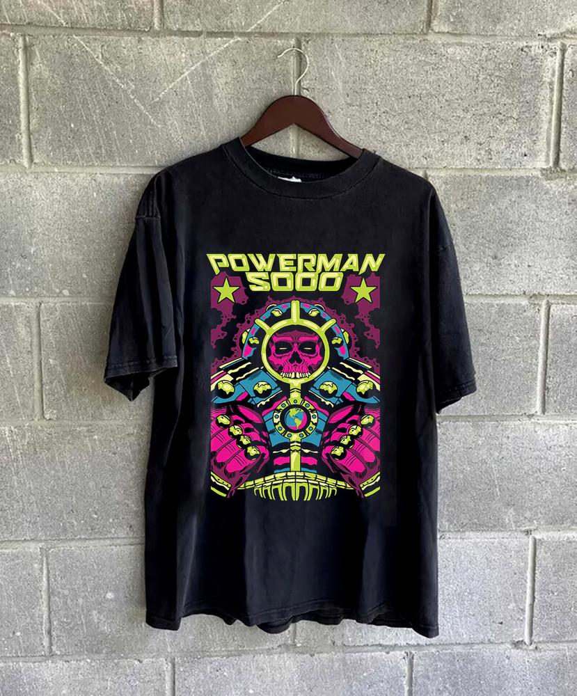 Редкая футболка Powerman 5000 When Worlds Collide Черная Все размеры Унисекс