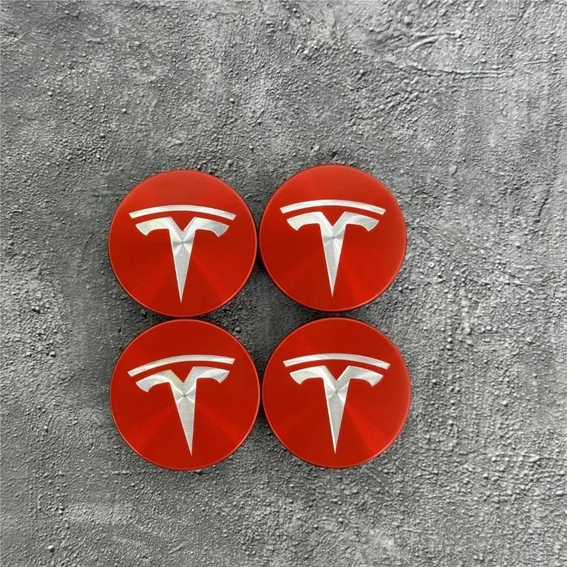 ZMPBD1 Tesla 56mm Wheel Center Caps 4Pcs Set - Original Style Hub Covers for Model 3 Y X S Auto Parts