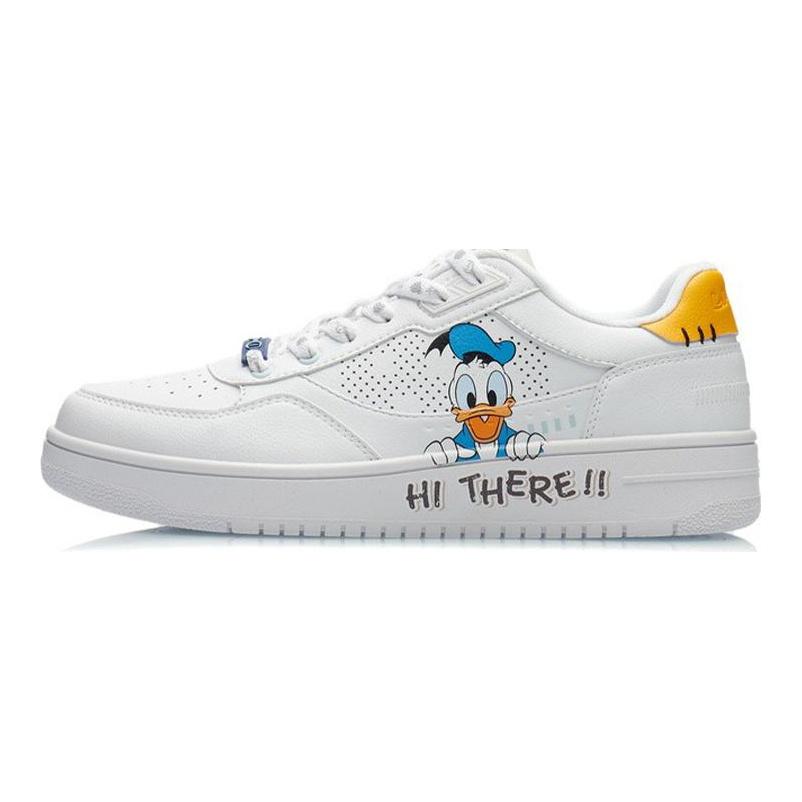 Li Ning Классический скейтбординг X Дисней Дональд Дак 'Белый' AGCS145-2