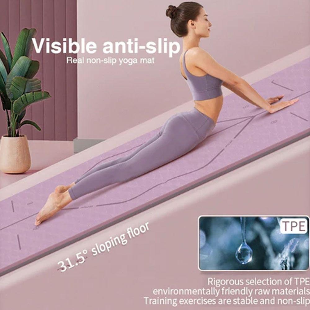Non Slip Pilates Mat 8mm Fitness Exercise Mat New Design Yoga Mat