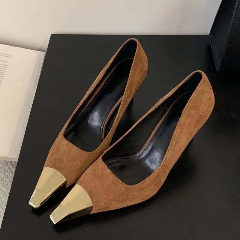 Модная дизайнерская обувь Eilyken Весна Женские сексуальные туфли-лодочки с острым носком и тонким низким каблуком Элегантные банкетные туфли-мюли Zapatos Mujer