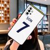 Чехол для футболиста (имя и номер) для Samsung Galaxy A14 A34 A54 A52S A12 A22 A32 A52 A72 A13 A33 A53 A73 A31 A51 A71