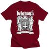 Футболки унисекс с коротким рукавом Behemoth, черные модные футболки с одним вырезом, повседневные футболки для улицы, футболки унисекс, футболки унисекс с рисунком сатаниста