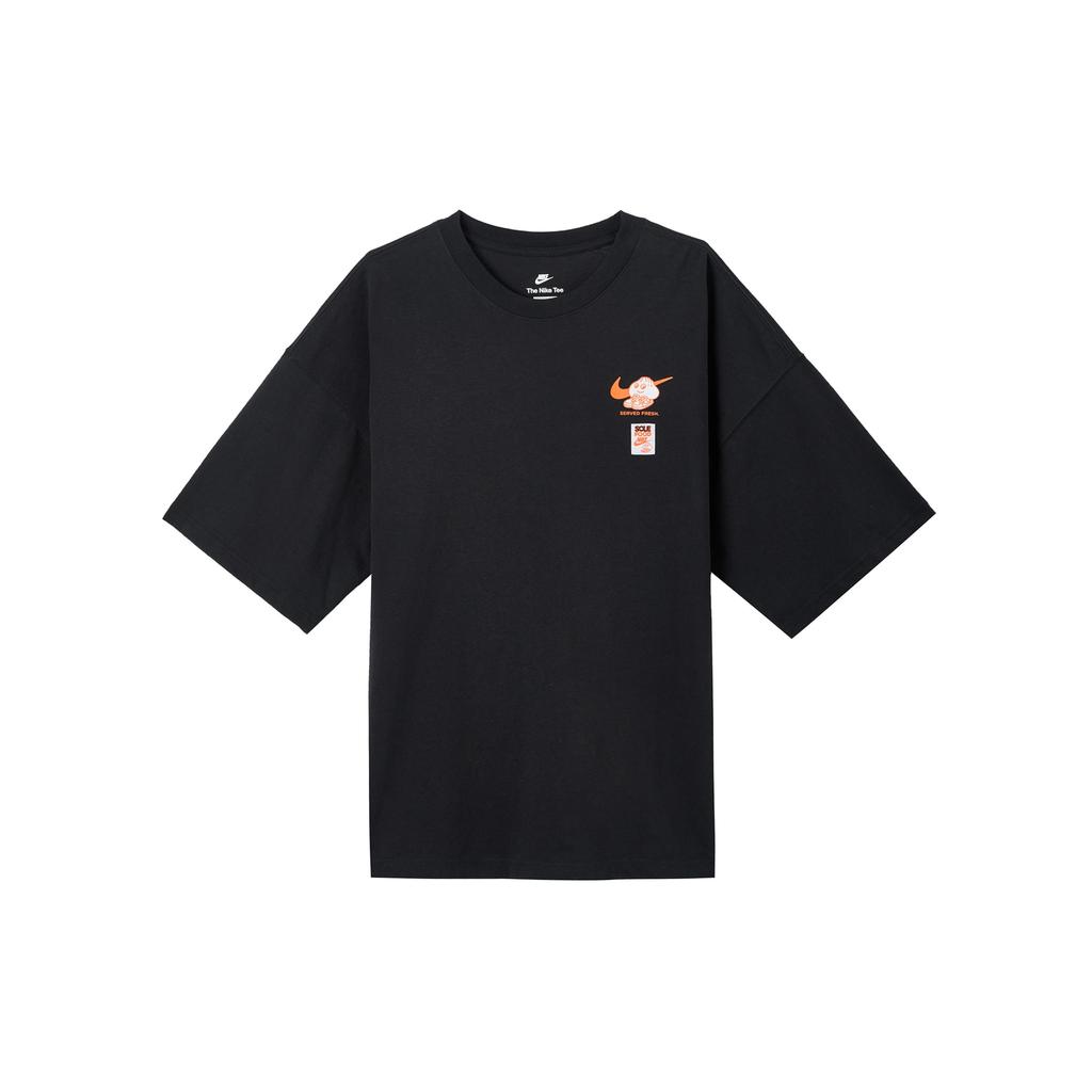 Nike Футболки Мужские Черные С Круглым Вырезом Умеренный Прямой Крой FB9808-010