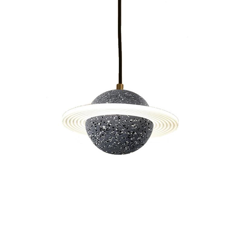 Творческая личность Планета Люстра Простой Ресторан Бар Спальня Прикроватная тумбочка Лестница Окно Цемент Терраццо Подвесной светильник Украсить