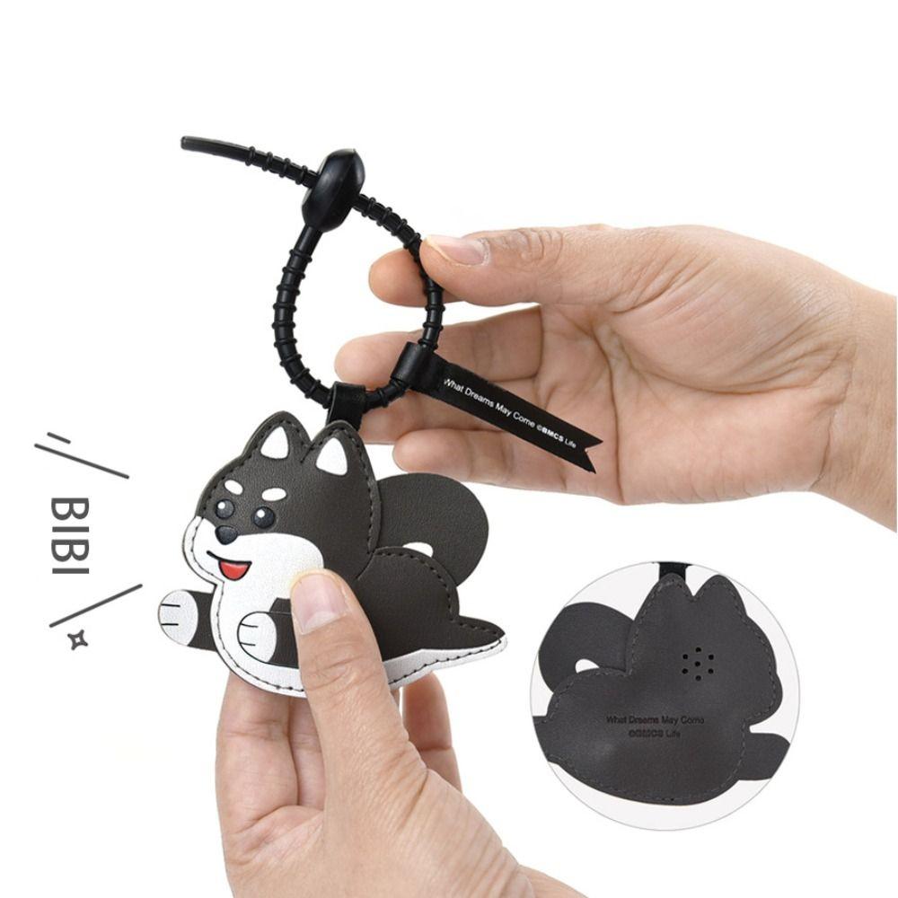 Щипок под названием Брелок для щенка Кожаные украшения для автомобиля Милый кулон в виде щенка Биби Взрослые Дети