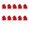 Pet Santa Hat Red Fleece Santa Claus Hat Dog Cat Dress-up Costume for Puppy Kitten Small Cats Dogs Holiday Cosplay Accessory