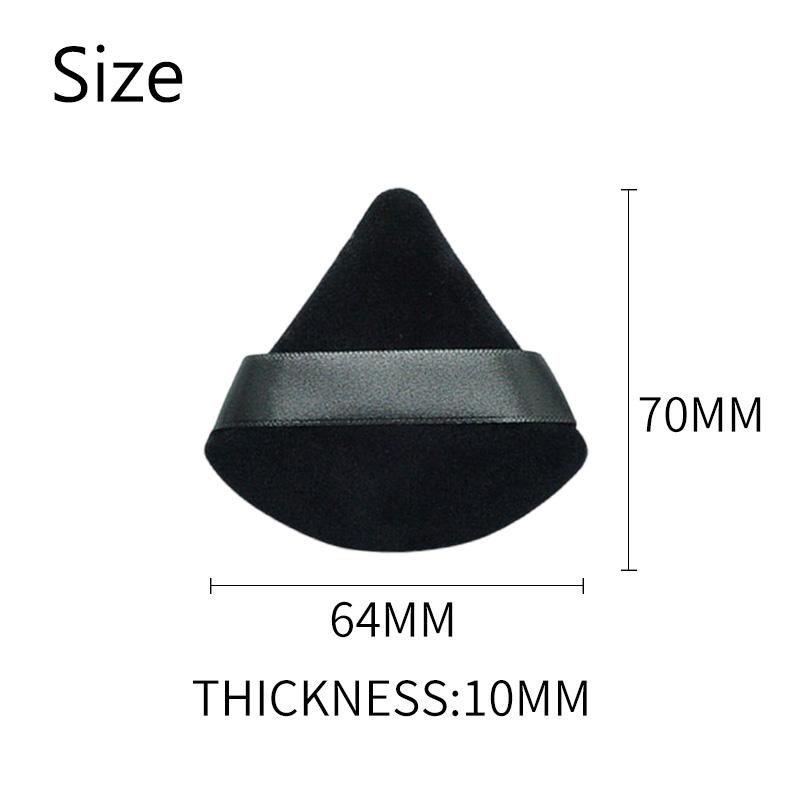 2/4/6/12/20Pcs Triangle Powder Puff Mini Face Makeup Sponge Cosmetics Soft Cotton Face Powder Puff Washable Velvet Makeup Tools