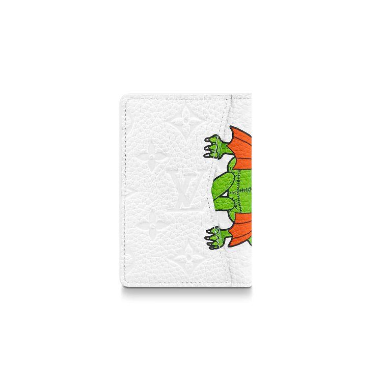 Louis Vuitton Spring Summer Collection Pocket Organizer Classic Monogram Graffiti Leather Wallet Medium Men wallet White M80163