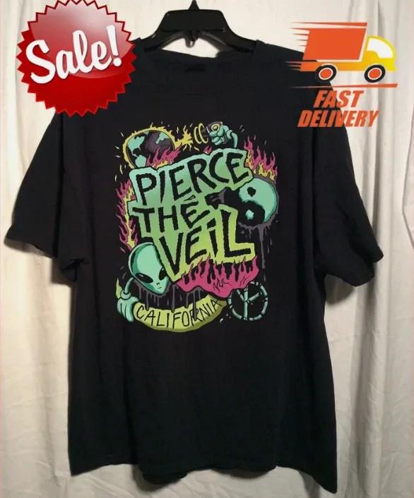 Футболка с коротким рукавом группы Pierce The Veil, Калифорния