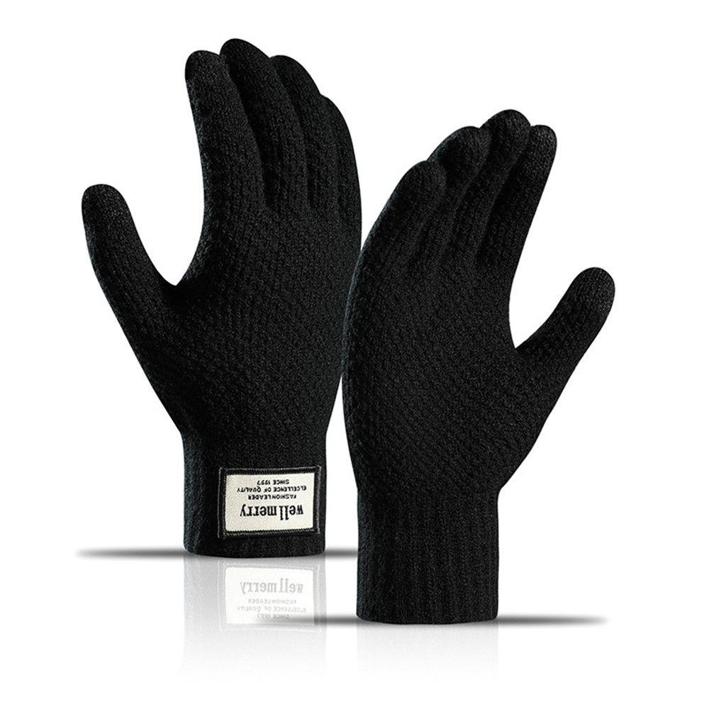 Winter Autumn Business High Quality Warm Male Mitten Touch Screen Men Gloves Wool Cashmere