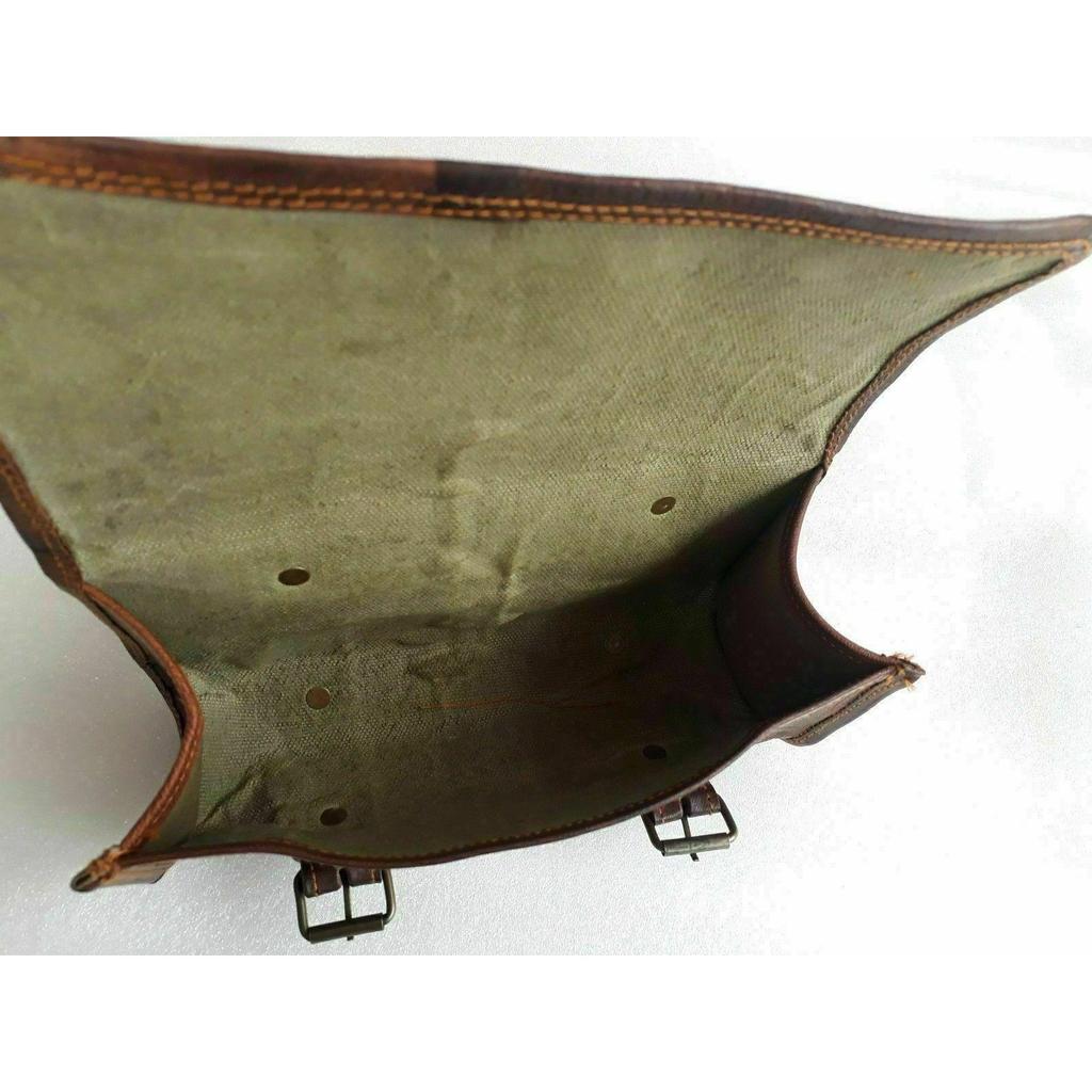 Универсальные козьи кожаные коричневые мотоциклетные боковые седельные сумки для хранения вилок для инструментов