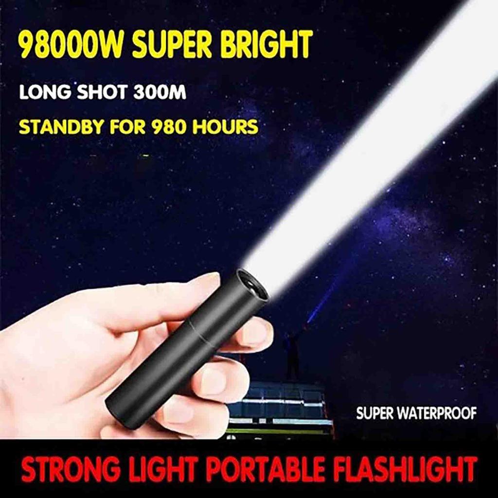 (Projector)USB Strong Light Portable LED Flashlight Strong Light Portable LED Flashlight