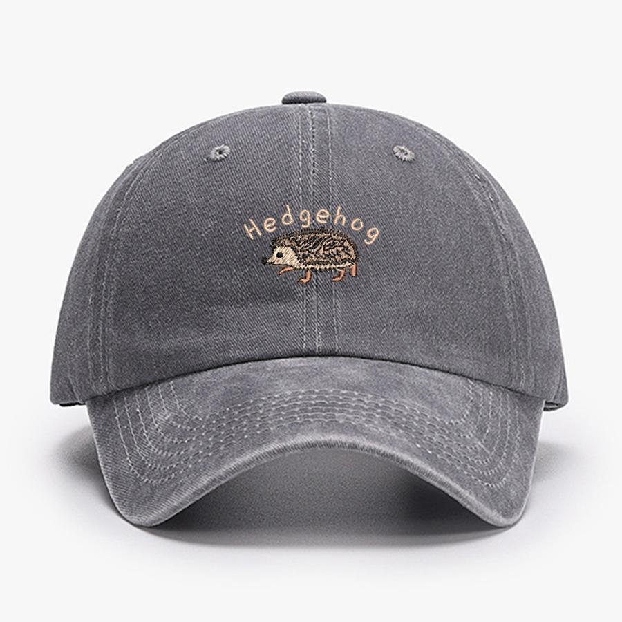 Mini Hedgehog Embroidery cotton Baseball caps for Unisex Women Washed vintage Hat Sports Fishing trucker Summer Autumn Peaked cap
