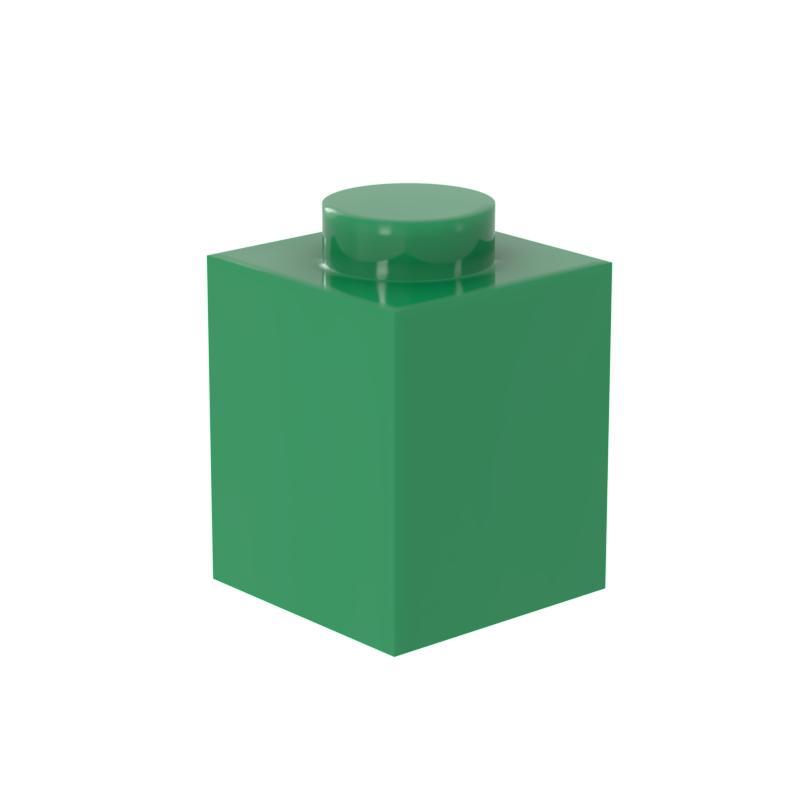 [FunBrick] 20 ШТ. Классические Строительные Блоки для DIY Толстые Фигурки Кирпичики 1x1 Точки Образовательные Креативные Совместимые с 3005 Пластик К