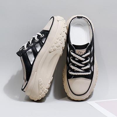 Ins корейская версия полых папьих туфель женские летние 2025 новые дышащие и легкие студенческие повседневные спортивные туфли женские Q072