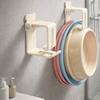 2 Pieces Wall Mounted Basin Storage Rack Punch-Free Wash Basin Holder Washbasin Organizer  Bathroom
