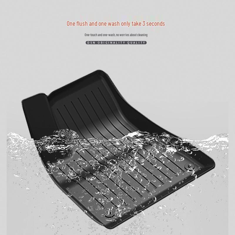 Водонепроницаемые коврики TPE для Tesla Model 3, двухслойные, износостойкие с овечьей шерстью, версия после рестайлинга.