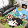 Anti‑Slip Crystal Velvet Floor Rug, Toca Boca World Design Carpet for Indoor Living Bedroom Home Decoration