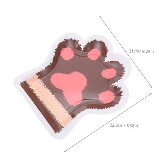 NUOLUX 30 Cat Paw Shaped Paper Plates Cute Party Tableware Fruits Desserts Lightweight Easy Use Suitable Birthday Parties Tea