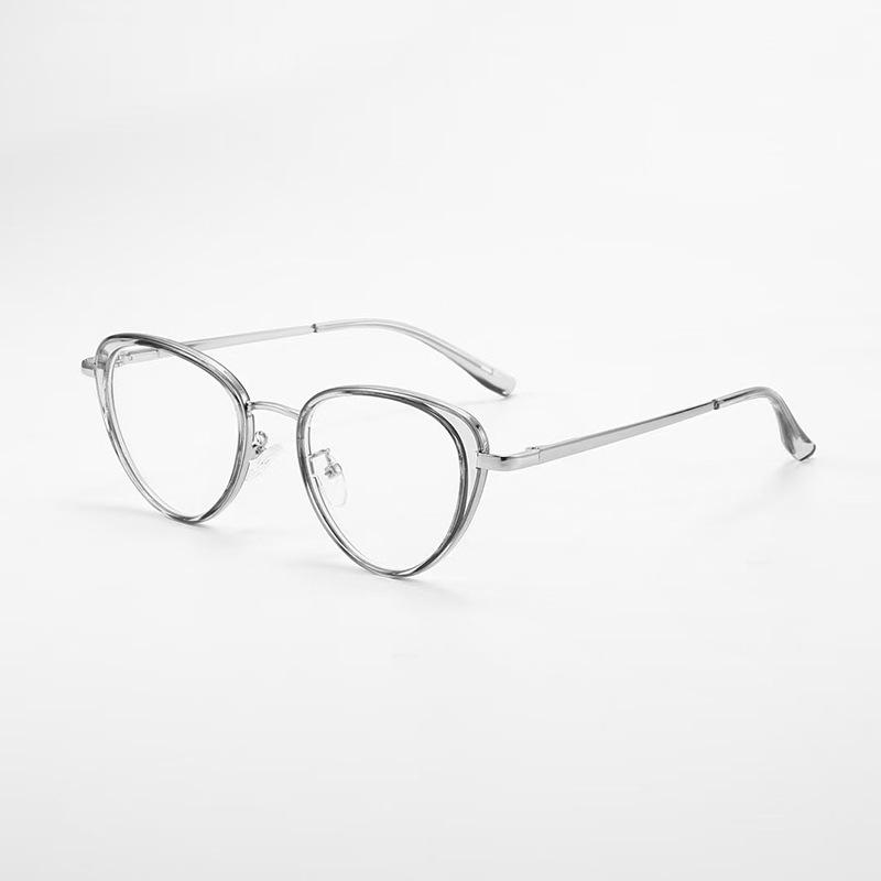 New Fashion Women'S Glasses Frame Cat Eye Shape Anti Blue Light Glasses Women Material Computer Glasses