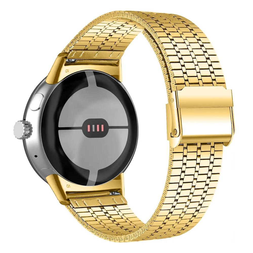 Минималистичный ремешок для Google Pixel Watch 3 45 мм Стальной браслет для Google Pixel Watch 1 2 3 Замена браслета Аксессуары