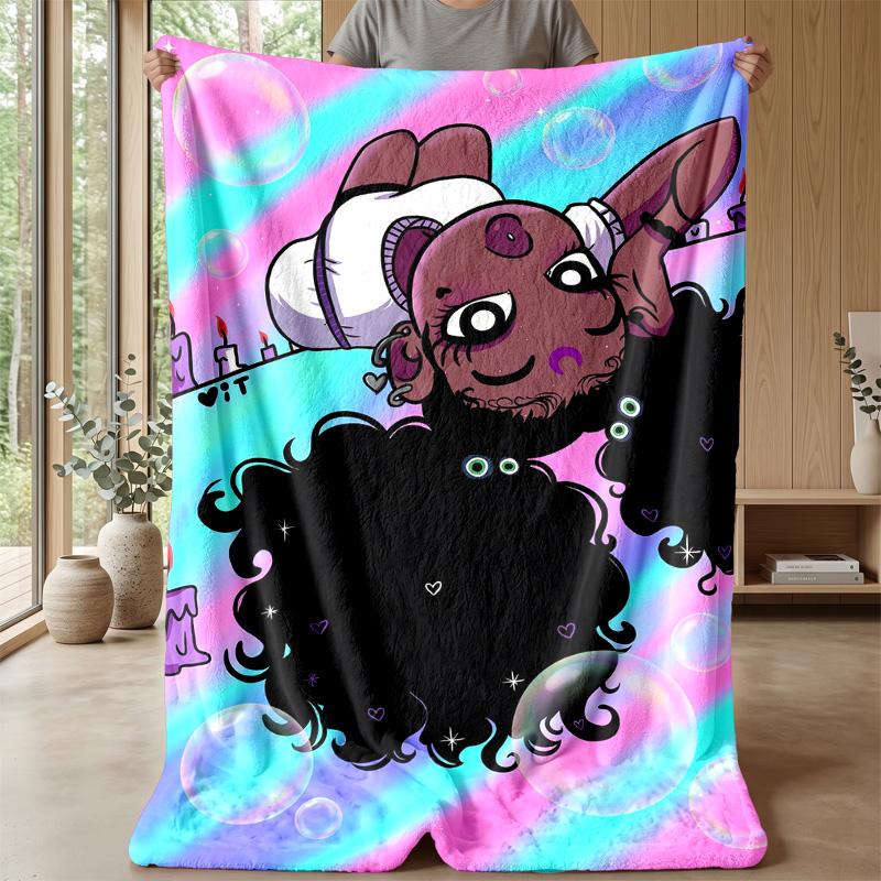 Fairy in a Magical Garden Theme blanket Lightweight Warm Flannel Blanket Decorative Throw Blanket for Home Decoration
