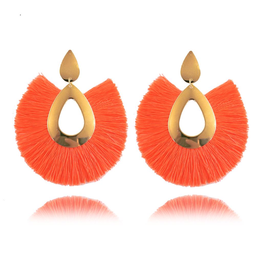 Женские серьги,,Большая богемская кисточка