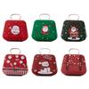 Christmas Tin Gift Box Metal Candy Box Square Candy Storage Containers for Holiday Xmas Supplies Happy New Year