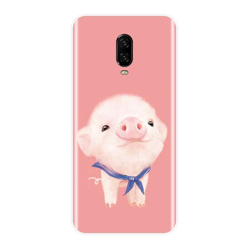 Мягкий силиконовый чехол для телефона One Plus 6 6T 5 5T 3 3T Pink Pig Cat Bear Rabbit Alpaca Otter задняя крышка для OnePlus 3 3T 5 5T 6 6T