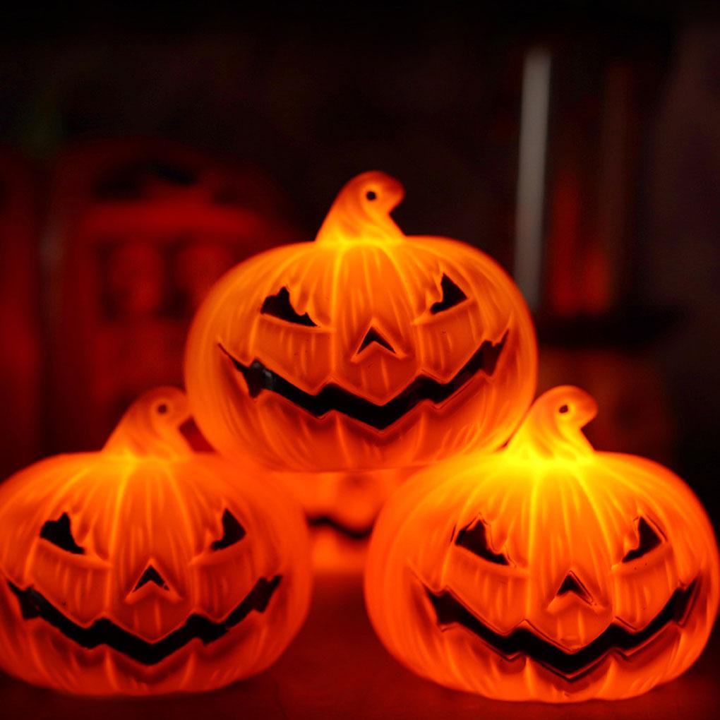 12 шт. Праздничные принадлежности и украшения Хэллоуин тыквенные фонарики для украшения вечеринки хороший пластик