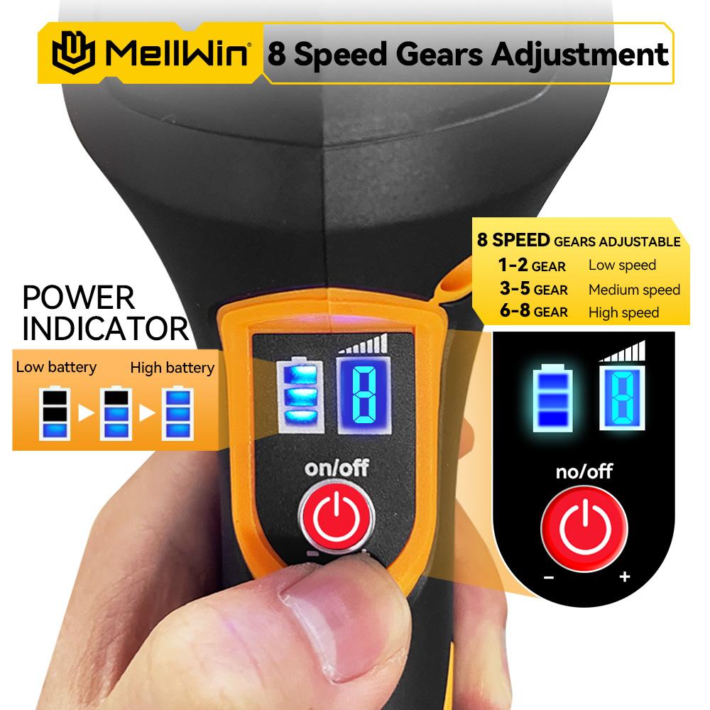 MELLWIN 150 мм беспроводной электрический полировальный станок для автомобиля 8 регулировок полировка автомобиля вощение шлифовальный электроинструмент подходит для Makita 21 В 18 В аккумулятор