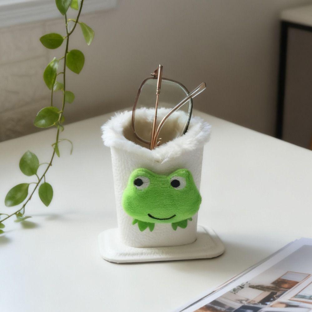 Plush Lined Eyeglass Holders Cartoon Glasses Box Cute Glasses Case  Desk Organizer
