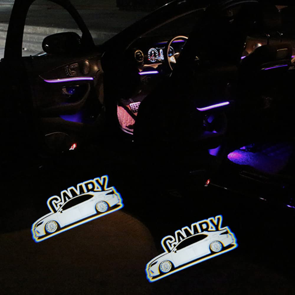 Подсветка двери Akarin, Совместима с Camry серии 70, серии 50, серии 40, Проекция логотипа,