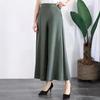 Women Suit Pants Elastic High Waist Wide Leg Long Pants with Pockets Solid Color Casual Pants Daily Wear